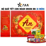 Hộp Bánh Tết Orion Tài Lộc 3 - Bộ Quà Tết Con Ngựa Orion An Tài Lộc 3 Hộp 1,3359kg Gồm 8 Món