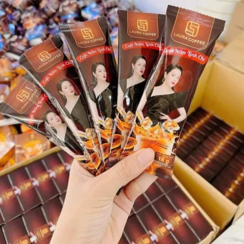 Hộp Cà Phê Nấm Linh Chi Laura Coffee Nhật Kim Anh