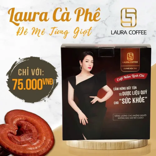 Hộp Cà Phê Nấm Linh Chi Laura Coffee Nhật Kim Anh