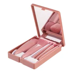 Hộp Cọ Trang Điểm 6 Món Mini Tiện Lợi