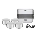 Hộp cơm An Tâm giữ nhiệt 2 tầng, 4 ngăn 20x13x25cm