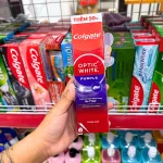 Kem đánh răng Colgate Optic White Purple 150g, hộp 50% thêm