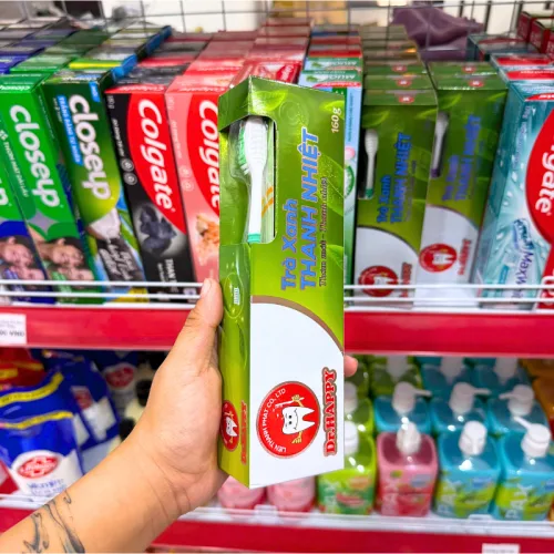 Kem Đánh Răng Dr Happy Trà