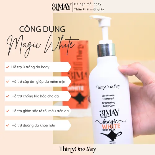 Kem Ủ Body 31may Magic White Body Mask 31 May 250ml