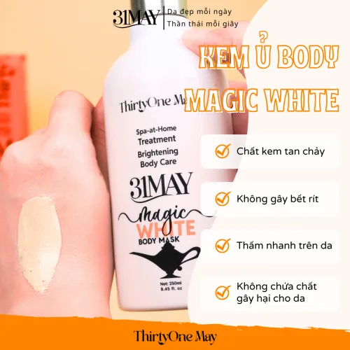 Kem Ủ Body 31may Magic White Body Mask 31 May 250ml