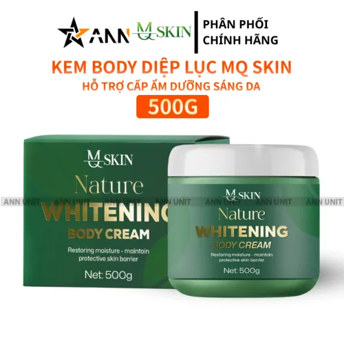 Kem Body Diệp Lục Mq Skin 500g - Kem Body Mqskin Nature Whitening Body Cream Chính Hãng
