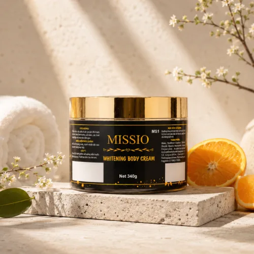 Kem dưỡng thể Missio Whitening Body Cream hũ đen vàng 340g