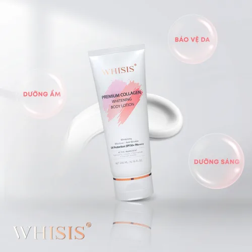 Kem Body Whisis Premium Collagen Whitening Body Loiton Dưỡng Trắng Da