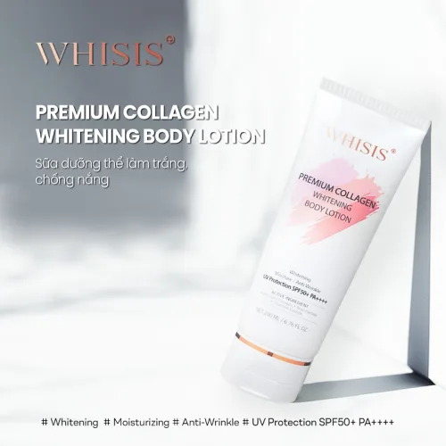 Kem Body Whisis Premium Collagen Whitening Body Loiton Dưỡng Trắng Da