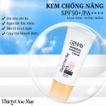 Kem Chống Nắng 31 May Mineral Sunblock Cream SPF50+ PA++++ 50ml