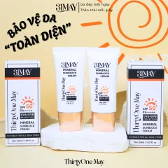 Kem Chống Nắng 31 May Mineral Sunblock Cream SPF50+ PA++++ 50ml
