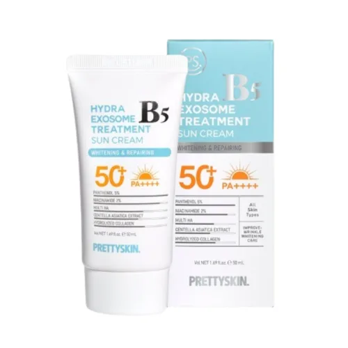 Hình ảnh Kem Chống Nắng B5 PrettySkin 50ml Màu Xanh Ngọc - Hỗ Trợ Chống Nắng Dưỡng Sáng Cải Thiện Lão Hóa Da trong bộ sưu tập prettyskin