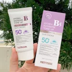 Kem chống nắng Pretty Skin Hydra B5 Exosome Tone Up màu tím 50ml