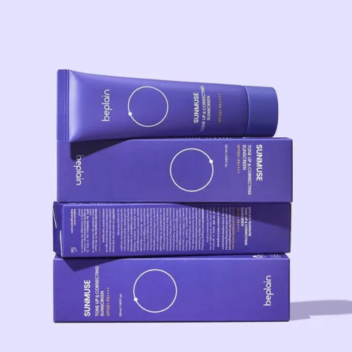 Beplain Sunmuse Tone Up Serum màu tím đậm cho da dầu, 50ml
