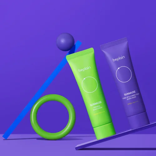 Beplain Sunmuse Tone Up Serum màu tím đậm cho da dầu, 50ml