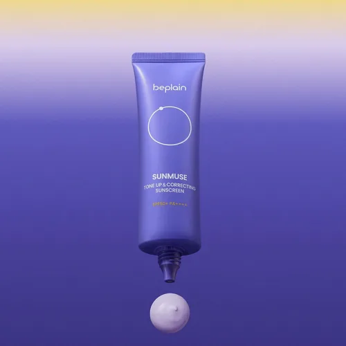 Beplain Sunmuse Tone Up Serum màu tím đậm cho da dầu, 50ml