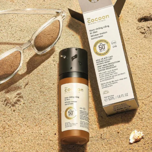 CoCoon Kem Chống Nắng Bí Đao SPF 50+ PA++++ 50ml cho Da Dầu Mụn Nhạy Cảm