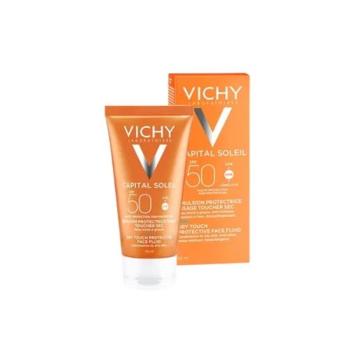 Sắc cam Vichy bên biển: kem chống nắng ghi SPF 50 và UVA