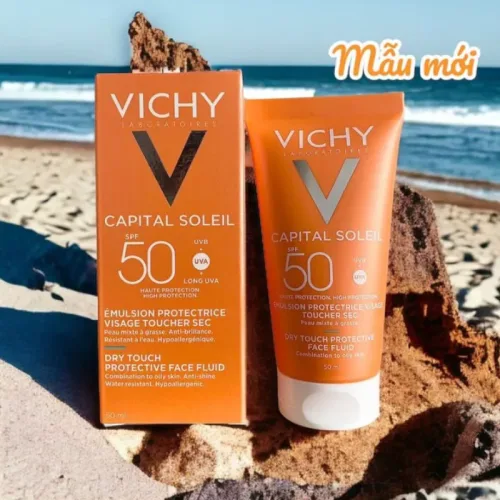 Từ sắc cam bên bờ biển đến bước chống nắng buổi sáng — Kem Chống Nắng Vichy Capital Soleil