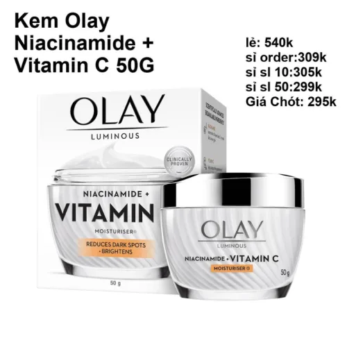 Kem Dưỡng Ẩm Olay Luminous Niacinamide + Vitamin C 50g