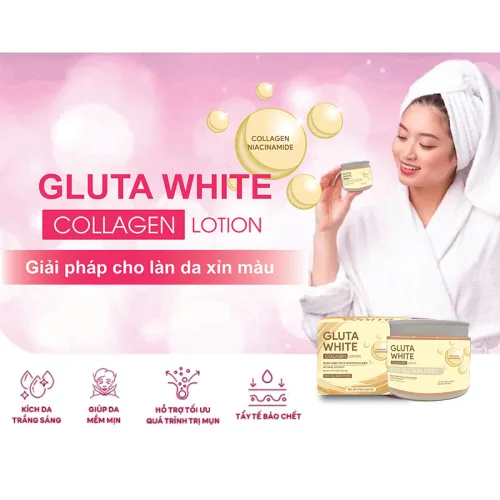 Kem dưỡng trắng da body Gluta