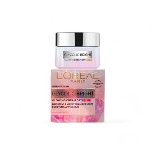 Hình ảnh Kem Dưỡng Trắng Da Loreal Paris Ban Ngày Glycolic-Bright Glowing Cream Day SPF 17 50ml trong bộ sưu tập loreal paris