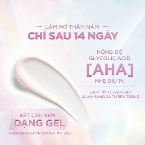 Bảng giá sỉ kem Dưỡng Trắng Da Loreal Paris Ban Ngày Glycolic-Bright Glowing Cream Day SPF 17 50ml