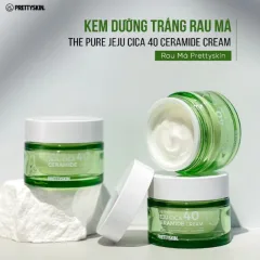 Kem Dưỡng Trắng Da Prettyskin The Pure Chiết Xuất Rau Má Ceramide Cream 52ml