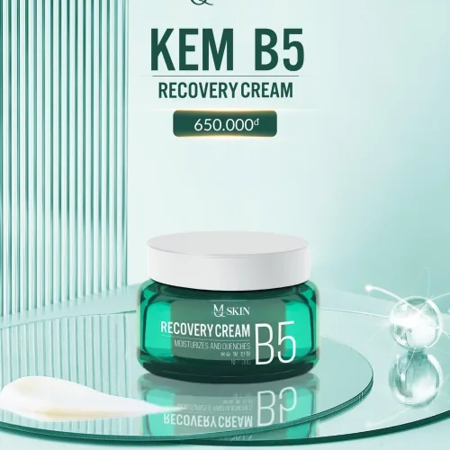 Đánh giá kem B5 MQ Skin Dưỡng Trắng Da Recovery Cream