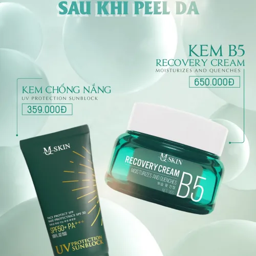 Chiếc hũ xanh mở nắp, Kem phục hồi MQ Skin khép routine tối