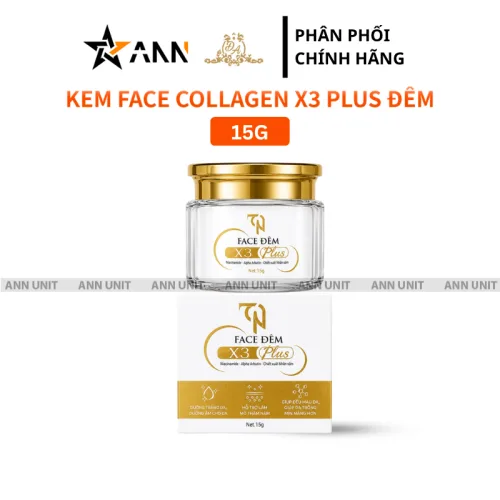 Đánh giá kem Face Collagen X3 TN Ban Đêm Mỹ Phẩm Đông Anh 15g - Phiên Bản Mới