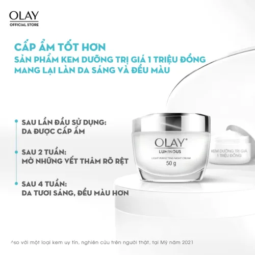 Kem dưỡng da mặt Olay Luminous ban đêm 50 g