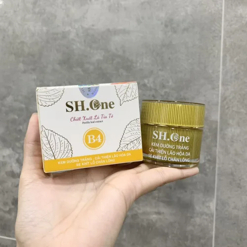 Sỉ kem Face Dưỡng Trắng Chống Lão Hoá B4 SH One Vàng Chiết Xuất Lá Tía Tô