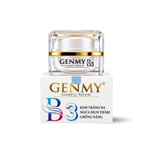 Genmy B3 Cosmetic Natural kem face dưỡng sáng, 6g/hộp