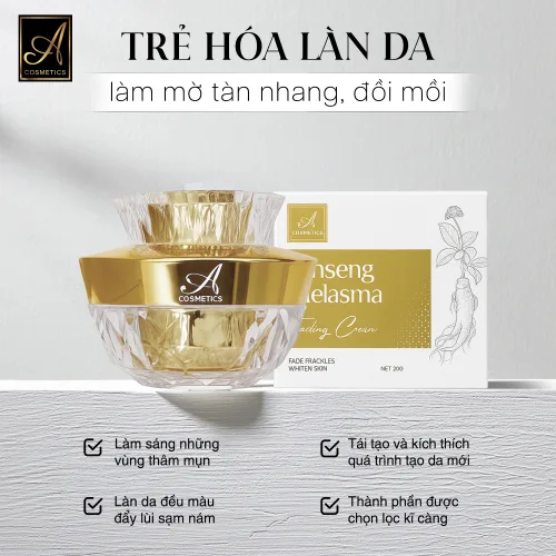 Bảng giá sỉ kem Face Nám Nhân Sâm Ginseng Melasma A Cosmetics 2024 Mỹ Phẩm Phương Anh