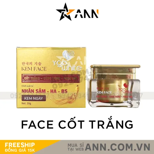Kem ngày Yoo White Cốt Trắng Nhân Sâm, 30g, chiết xuất HA và B5