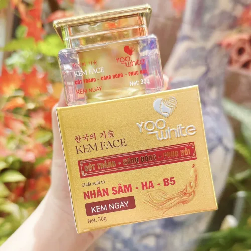 Kem ngày Yoo White Cốt Trắng Nhân Sâm, 30g, chiết xuất HA và B5