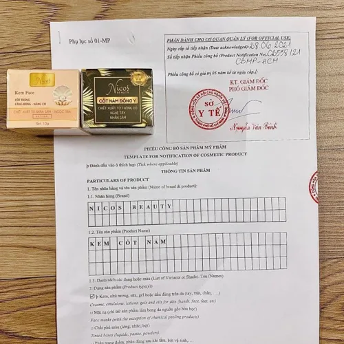 Kem face Nicos cốt nám đông y chính hãng