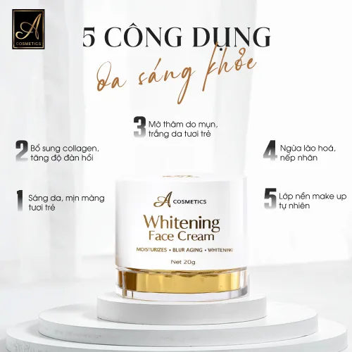 Kem dưỡng da mặt A Cosmetics Whitening Face Cream 20g