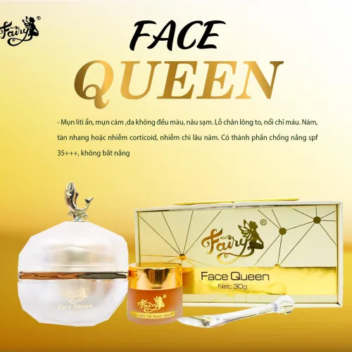 Bảng giá sỉ kem Face Queen Fairy Cosmetics Super Vip Whitening Tặng Gel Tẩy Tế Bào Chết