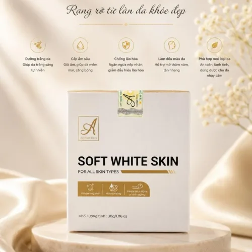 Kem Face Sữa Mịn A Cosmetic 30g - Kem Face Soft White Skin Face Lotion Phương Anh Chính Hãng