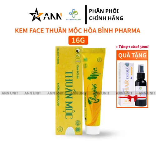 Kem Face Thuần Mộc Hòa Bình 16g + Tặng 1 Chai Antibact Phar Derma 50ml
