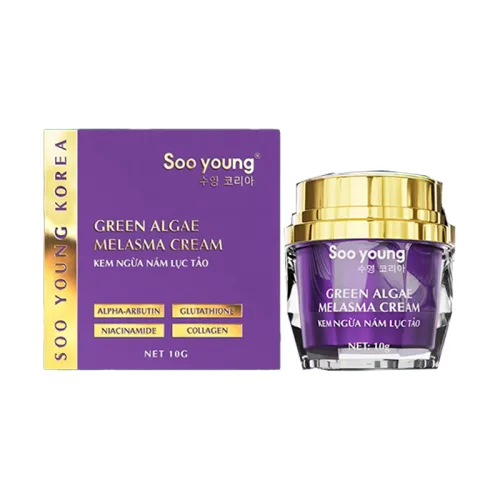 Khám phá Kem Face Tím Giảm Nám Soo Young Mini Green Algae Melasma Cream thuộc nhóm soo young