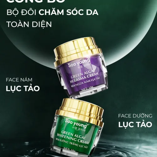Phân phối kem Face Tím Giảm Nám Soo Young Mini Green Algae Melasma Cream
