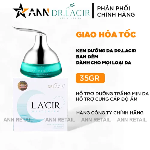 Dr Lacir La'cir Whitening 35 g – kem dưỡng dùng ban đêm