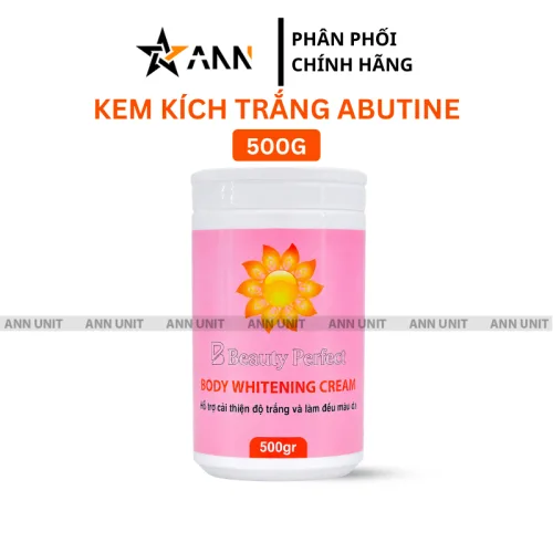 Kem Kích Trắng Beauty Perfect Body Whitening Cream Hồng 500g Phiên Bản Việt Nam