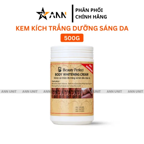 Kem Kích Trắng Dưỡng Sáng Da Beauty Perfect  Body Whitening Cream 500g Phiên Bản Việt Nam