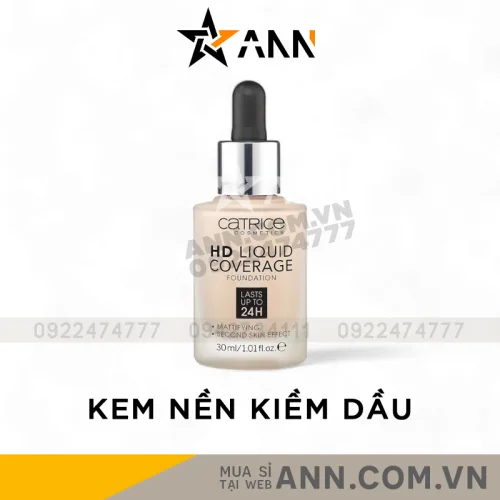 Phân phối kem Nền Catrice HD Liquid Coverage Foundation 30ml - Hàng Xách Tay