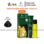 Kem nhuộm phủ bạc Yeho C1 màu đen tự nhiên, 60 ml