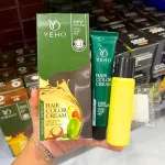 Kem nhuộm phủ bạc Yeho C1 màu đen tự nhiên, 60 ml